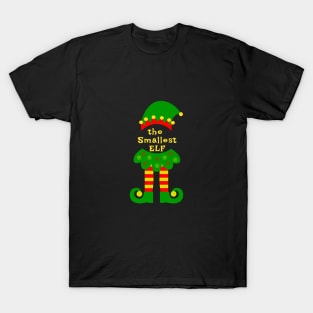 The Smallest Elf Family Matching Christmas 2020 Gift  T-Shirt